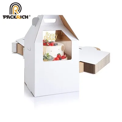 Caja de regalo transparente de flores